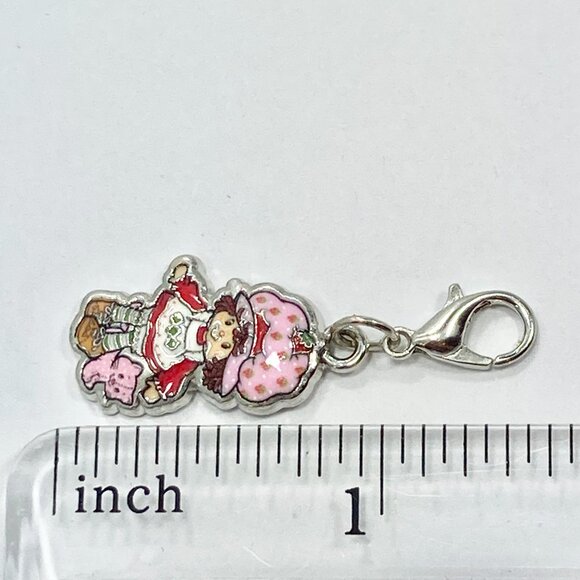 Vintage Strawberry Shortcake Custard Kitty Cat Clip On Charm Zipper Pull Bag - Picture 8 of 8